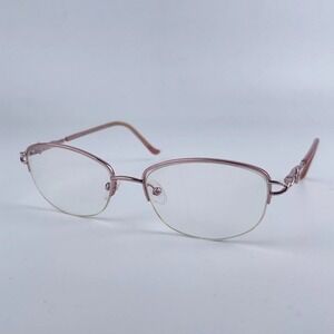 Marchon‎ Tawny Rose Women's Eyeglasses Frame Rose Gold Metal 55-17-135 mm